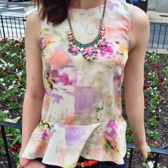 H&M Floral Peplum Blouse - Picture 3 of 5